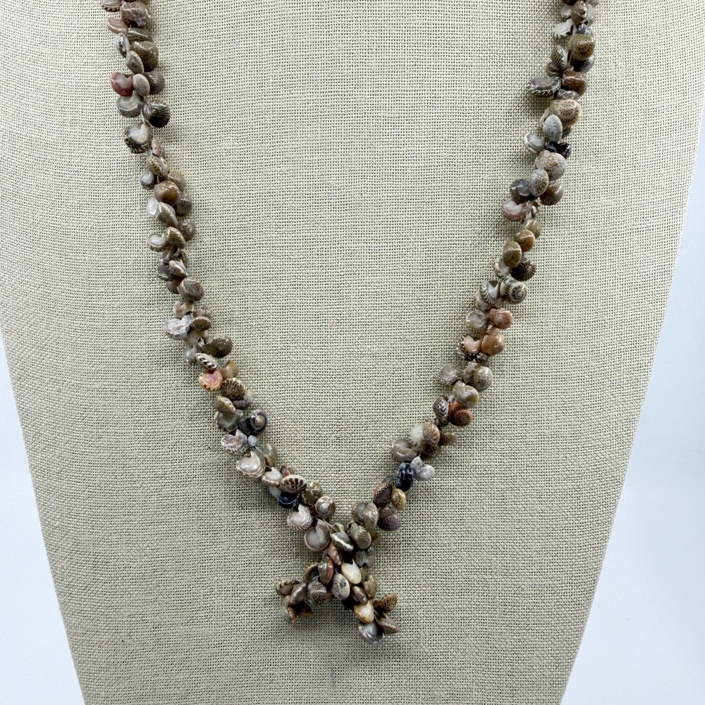 Natural Seashell Statement Necklace Bohemian Beach Jewelry Layering Gift Idea